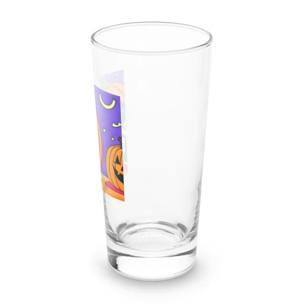 チワワ愛好家ショップのカボチャの秘密！中にはチワワが隠れている Long Sized Water Glass :right