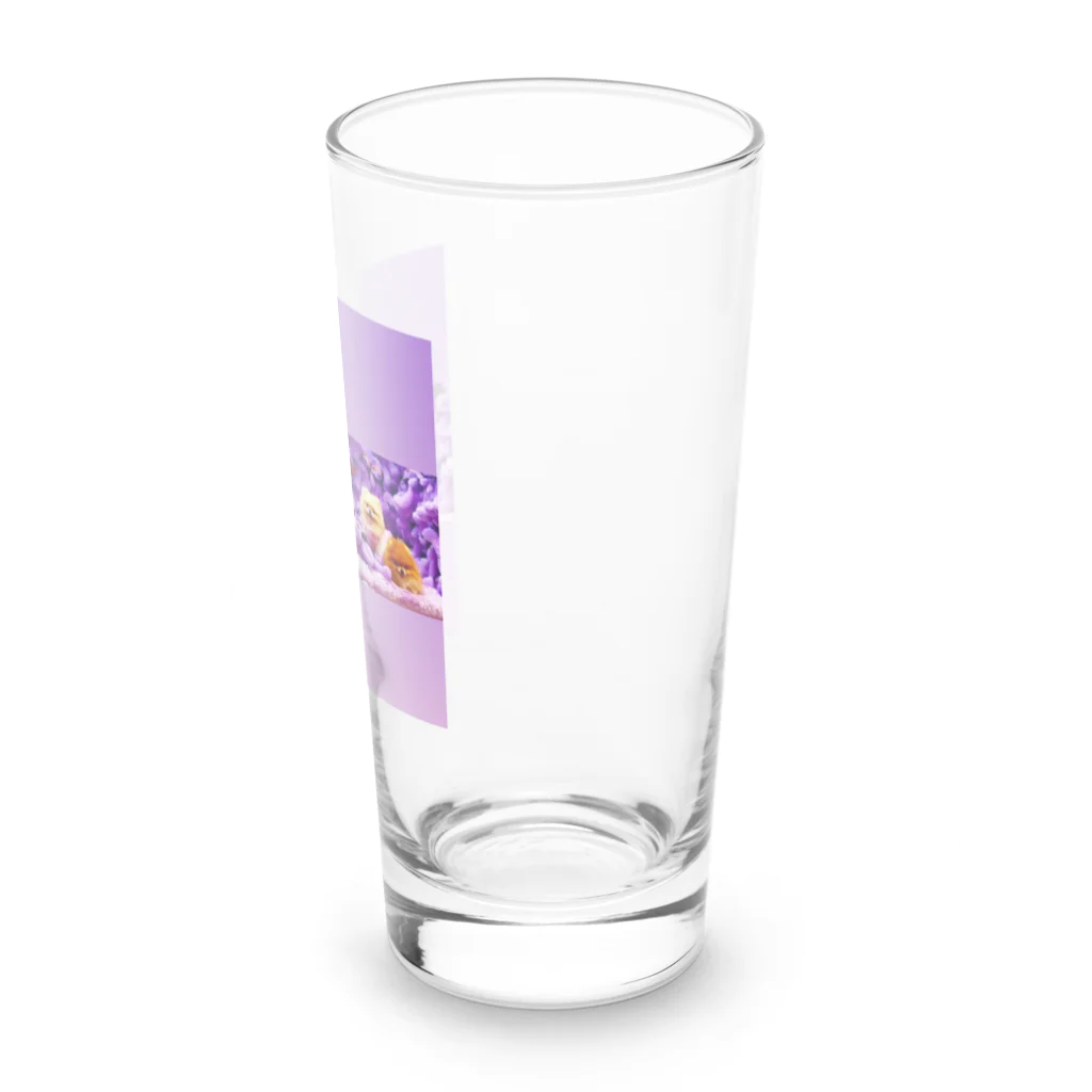 3pomeranian-leo-house　グッズショップのGothic & Lolita  ポメラニアン　紫　 Long Sized Water Glass :right