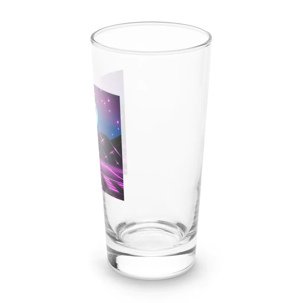 ちょいこげぐらたんの【デジタルムーン】 Long Sized Water Glass :right