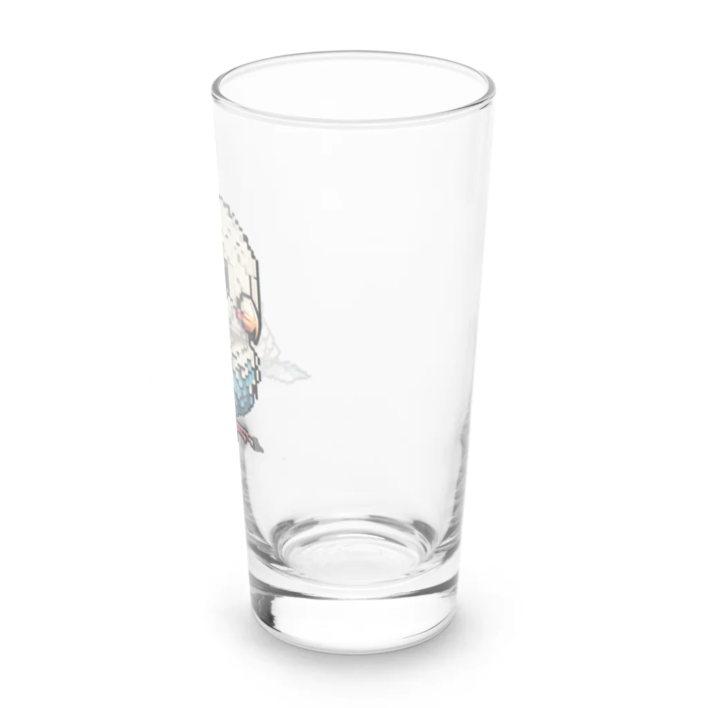 朱音琴音のドット絵のインコ２ Long Sized Water Glass :right