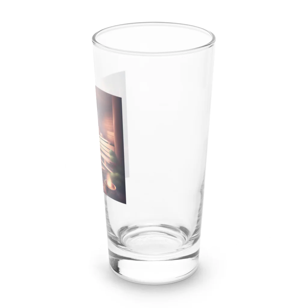 Ruru100の暖かみのあるサウナ Long Sized Water Glass :right