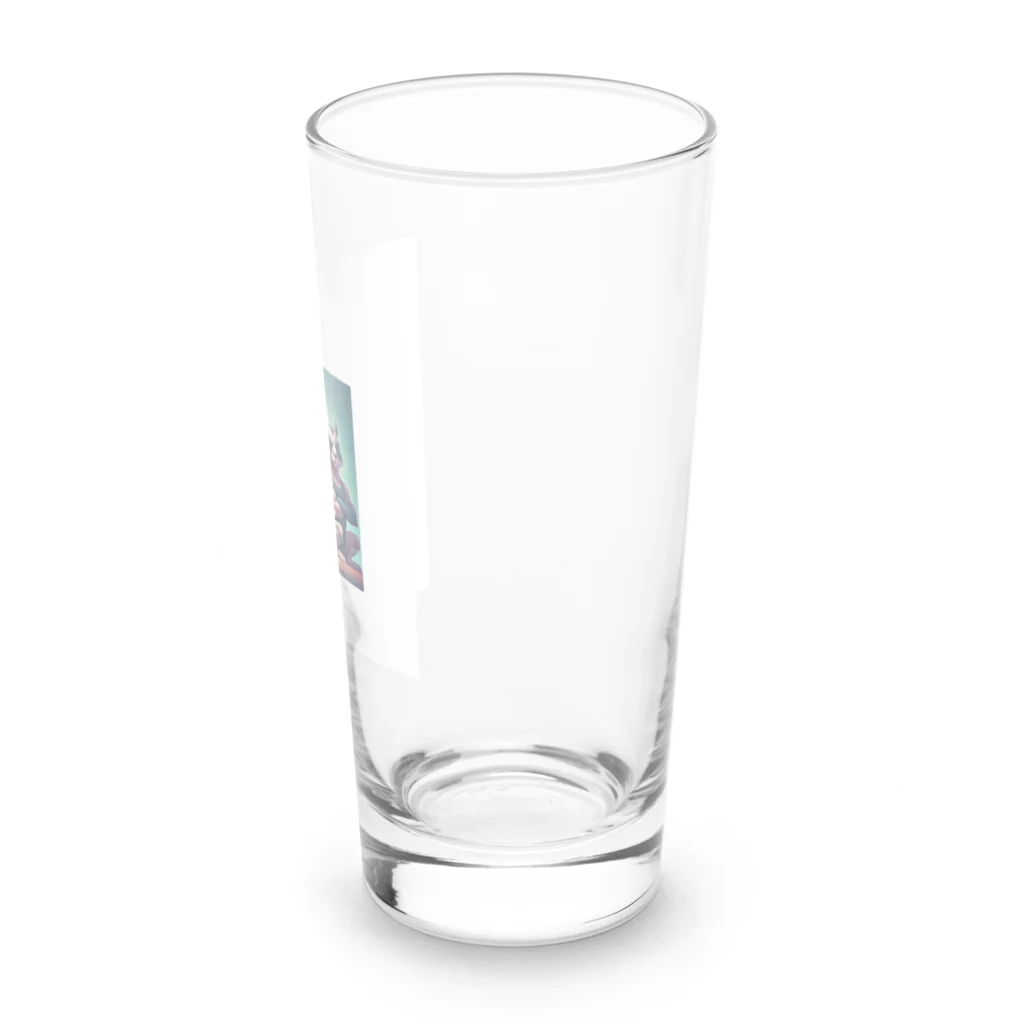 さぼりのあっくまんのきんにくごはんアニマルズ❤✨ Long Sized Water Glass :right