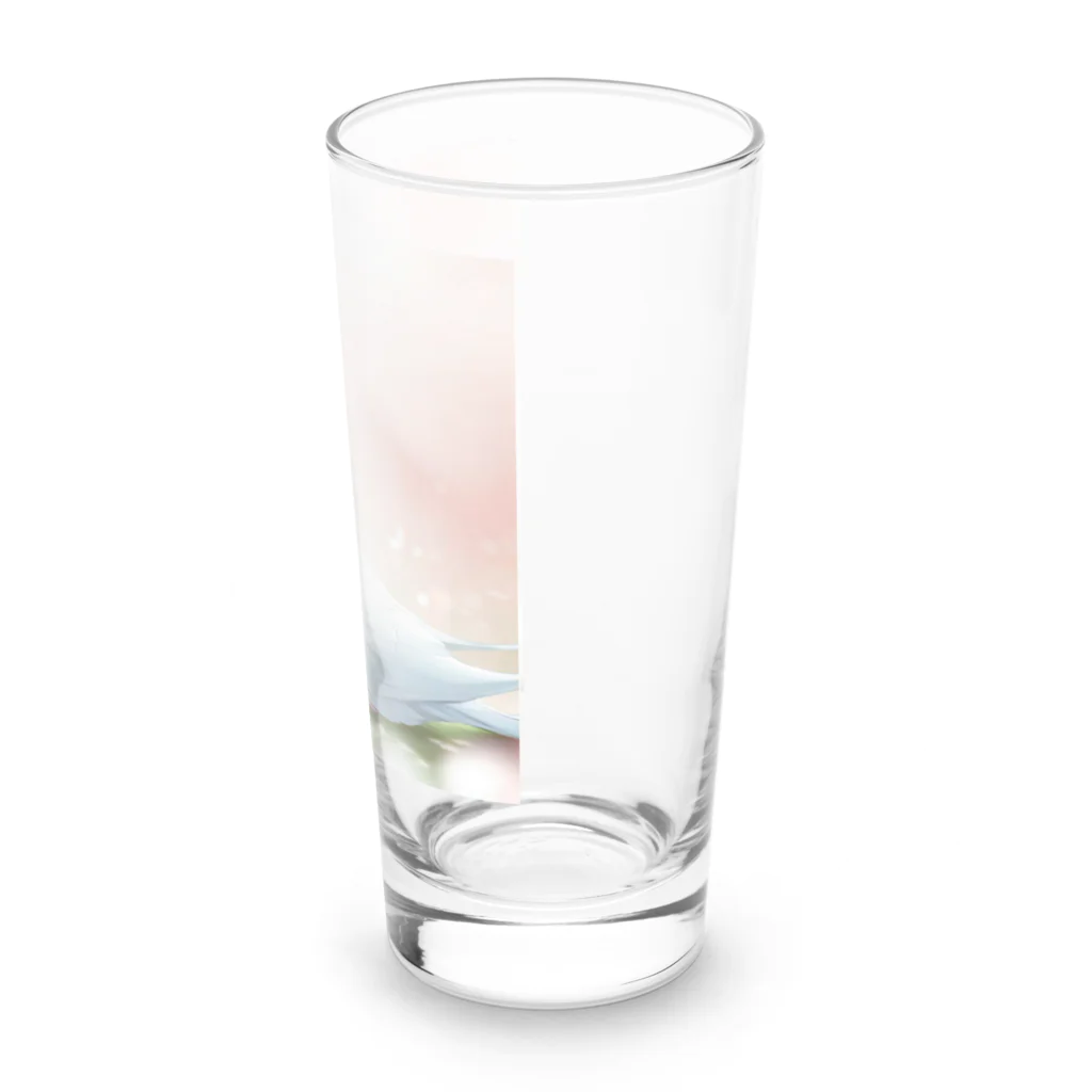 こりすまるの夢幻　鳩　和み Long Sized Water Glass :right