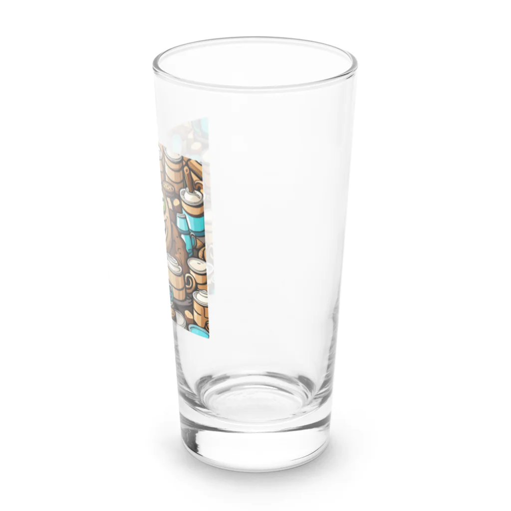 AI・デザインが好きな人のドット絵クッキーモンスター Long Sized Water Glass :right