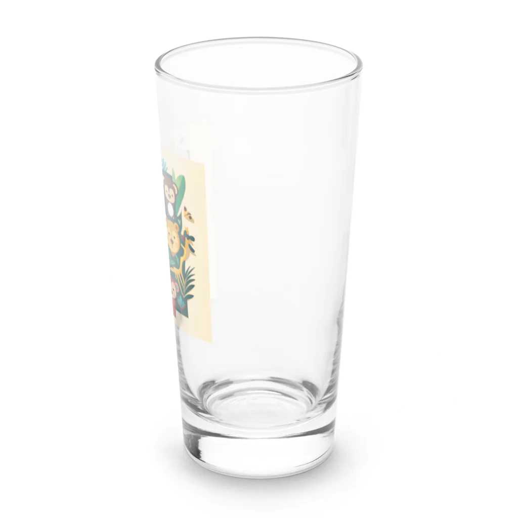 itacyoko(AIイラスト屋)の動物の楽園 Long Sized Water Glass :right