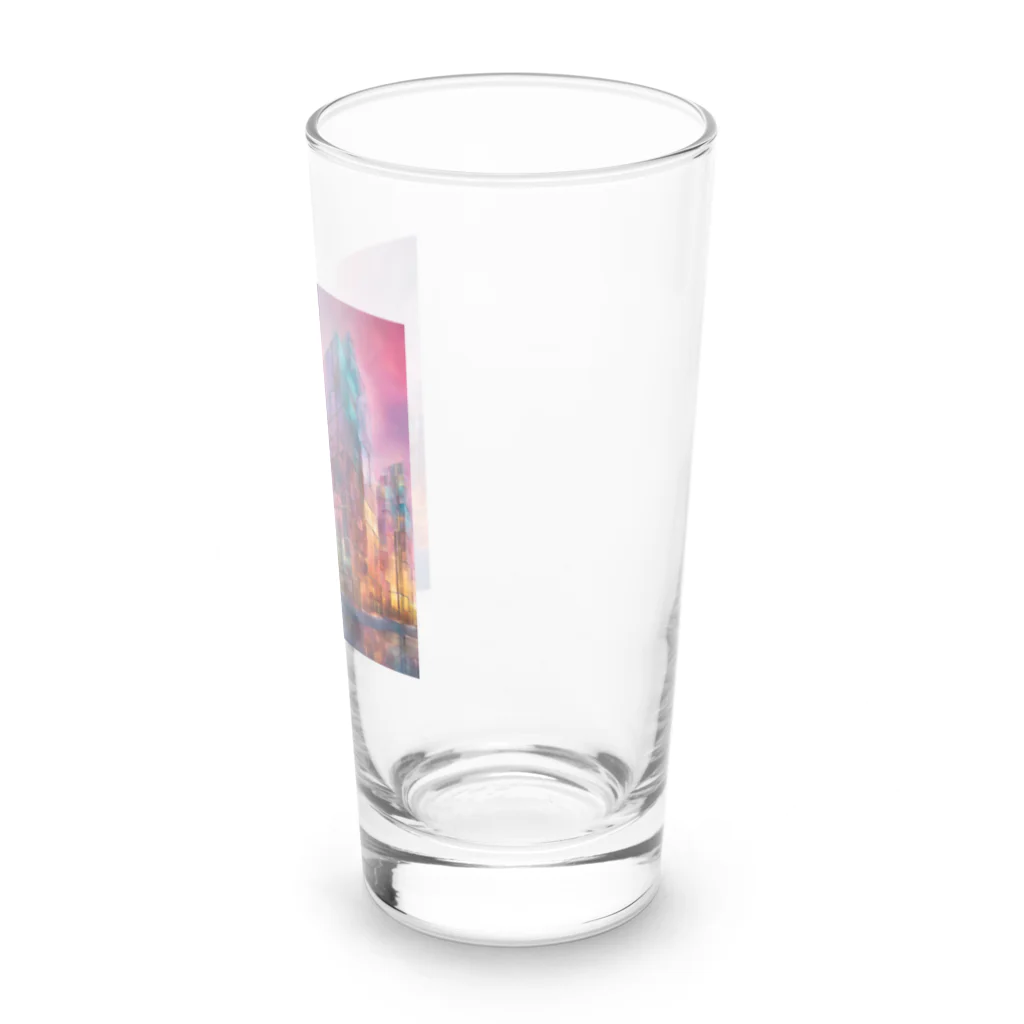 CHOCOLATEAのガラスの街並み Long Sized Water Glass :right