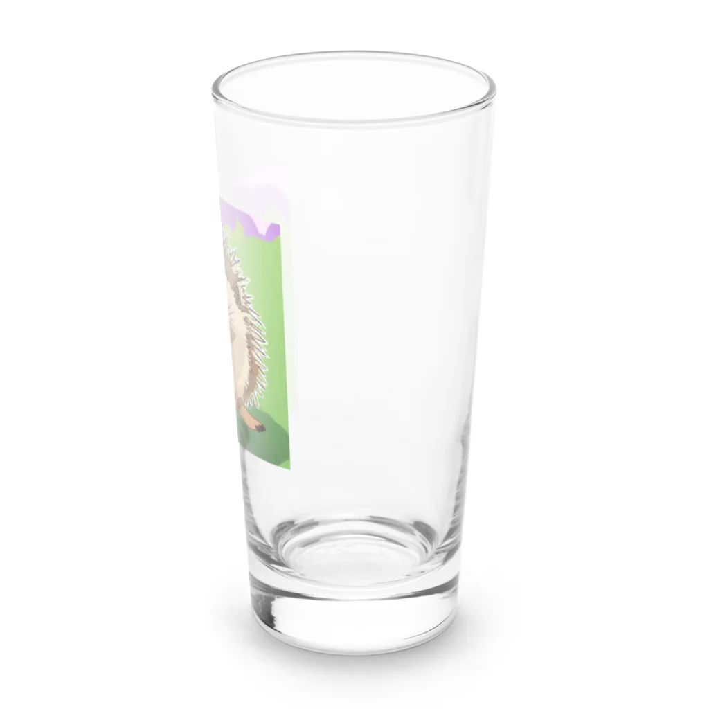 ta-haのイラストハリネズミグッズ Long Sized Water Glass :right