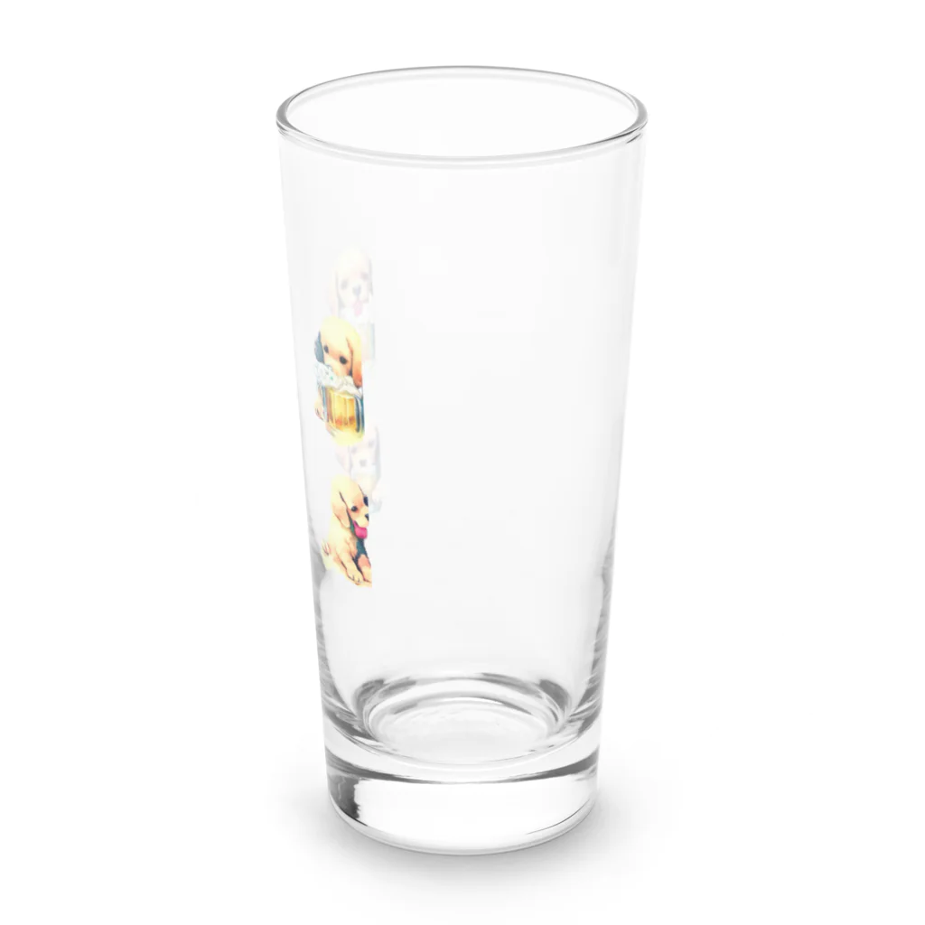 ✴︎Tiara shop✴︎のビール好きの犬 Long Sized Water Glass :right