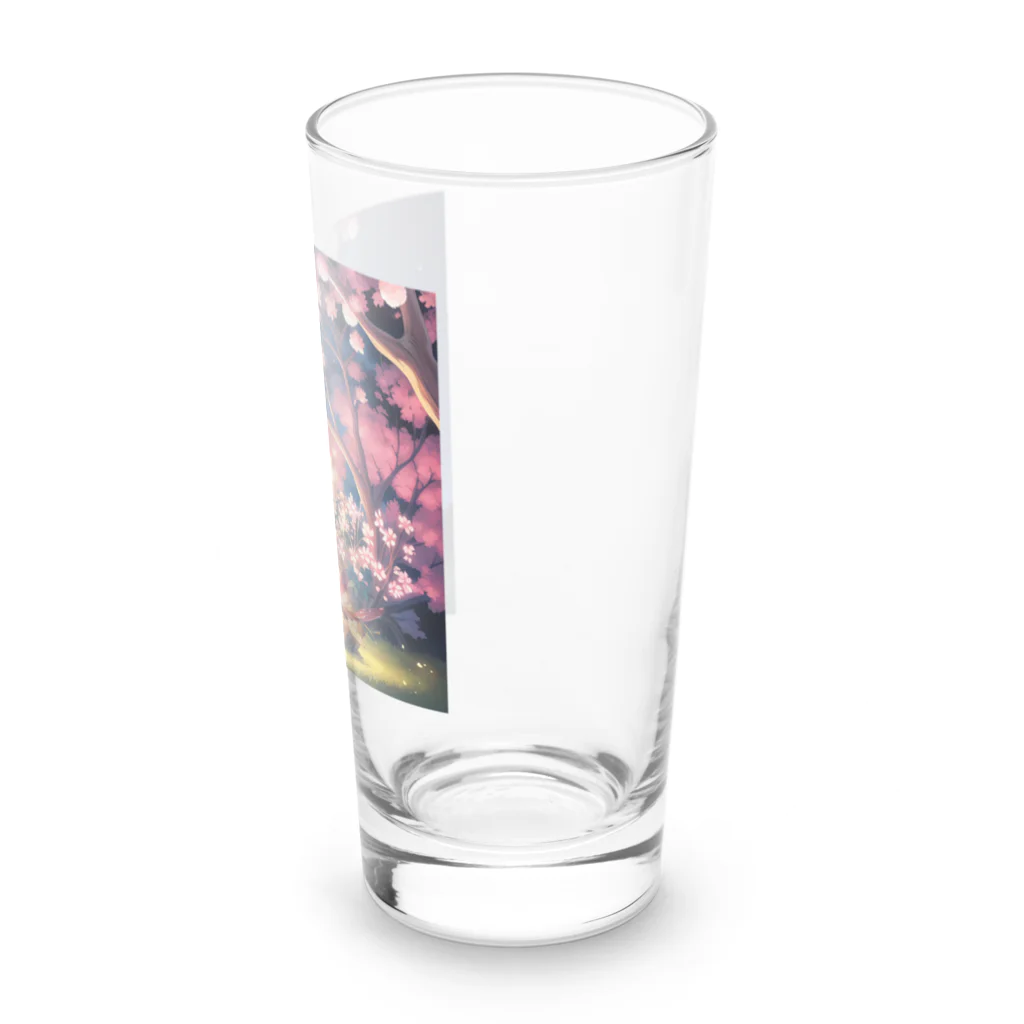 幸福降臨屋の羽化中のサクラ樹 Long Sized Water Glass :right