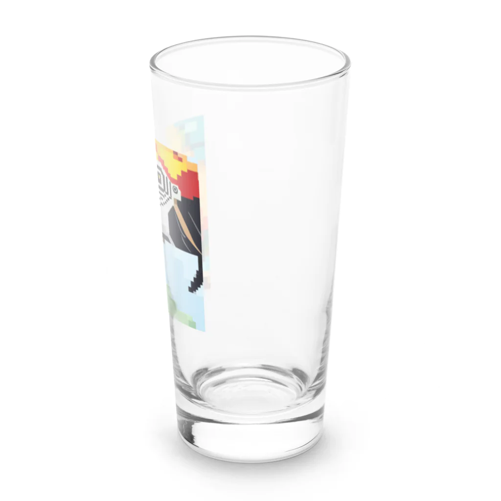 good★holidayのドット絵のオウム Long Sized Water Glass :right