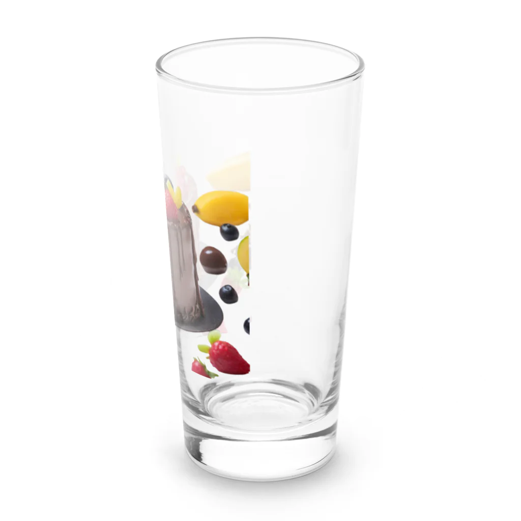 udのフルーツたっぷりチョコレートケーキ Long Sized Water Glass :right