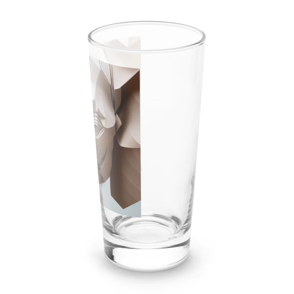 折紙動物のゾウ Long Sized Water Glass :right