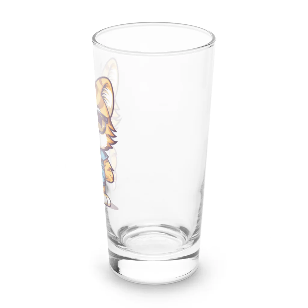 Vasetti_pressのベストを着たトラ Long Sized Water Glass :right