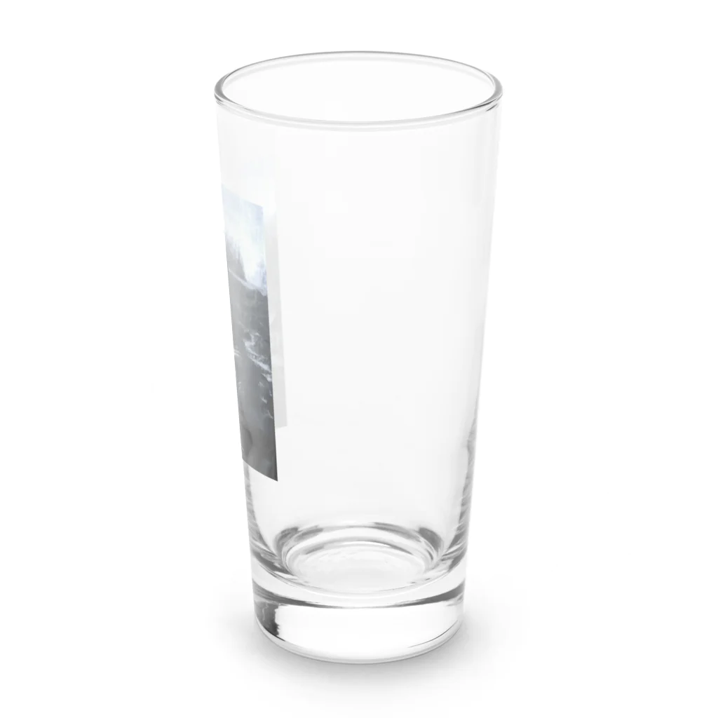 ファンタジスターのモノクロ　モナリザ Long Sized Water Glass :right