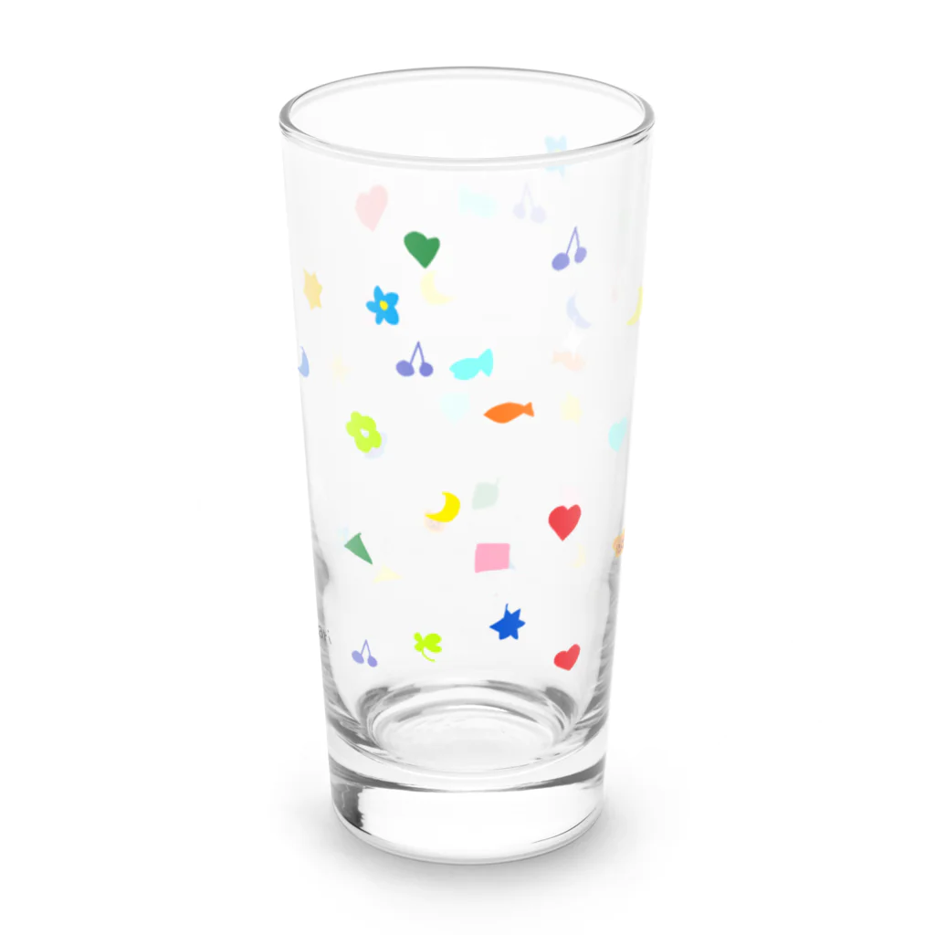 きたのかんむりのどっとのくま Long Sized Water Glass :right