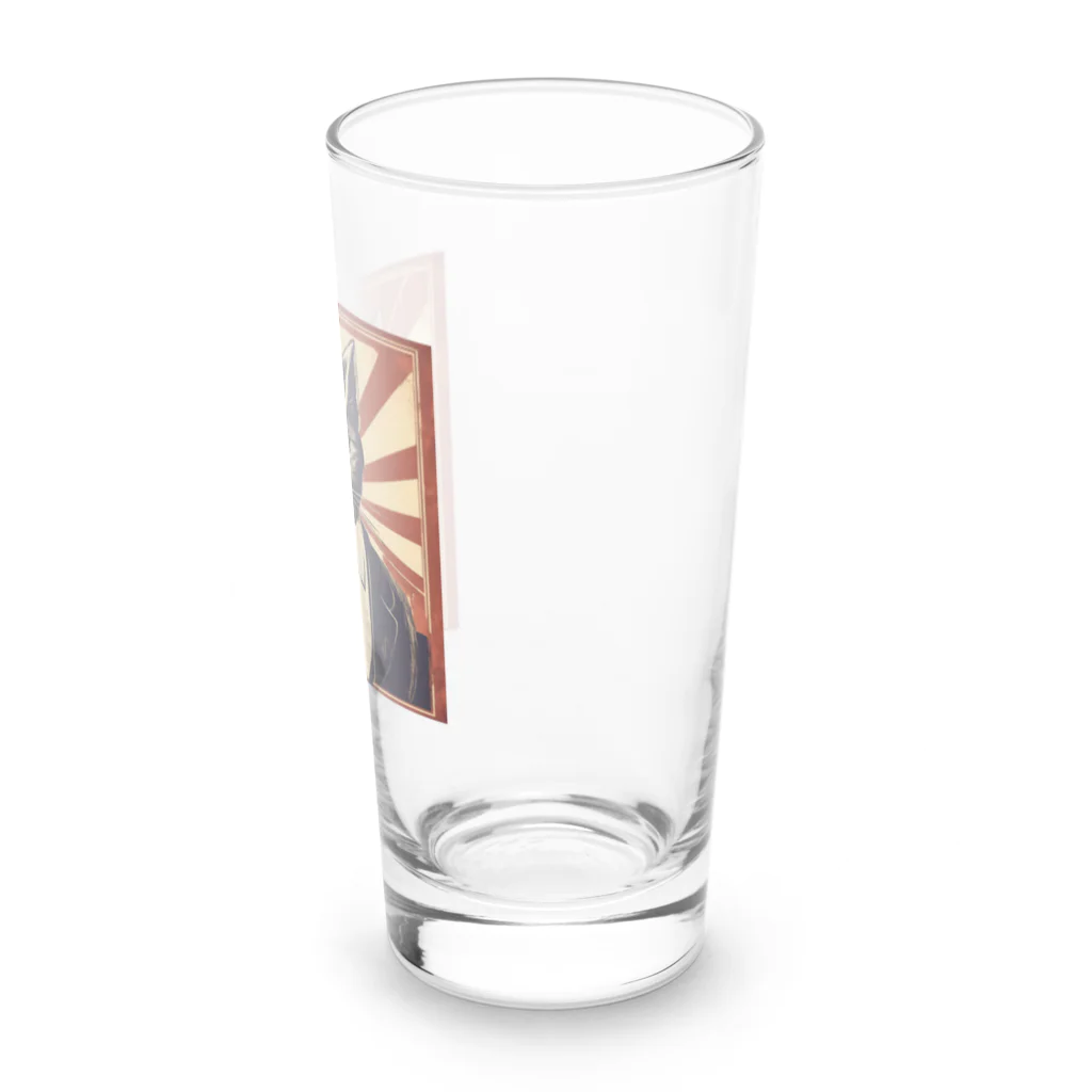 瑠璃座のダンディネコ Long Sized Water Glass :right