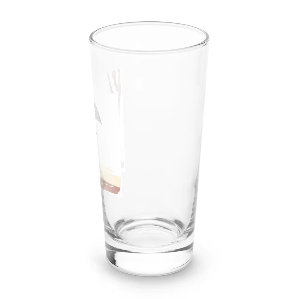 ワクワクショップ の雨降り散歩 イラスト Long Sized Water Glass :right