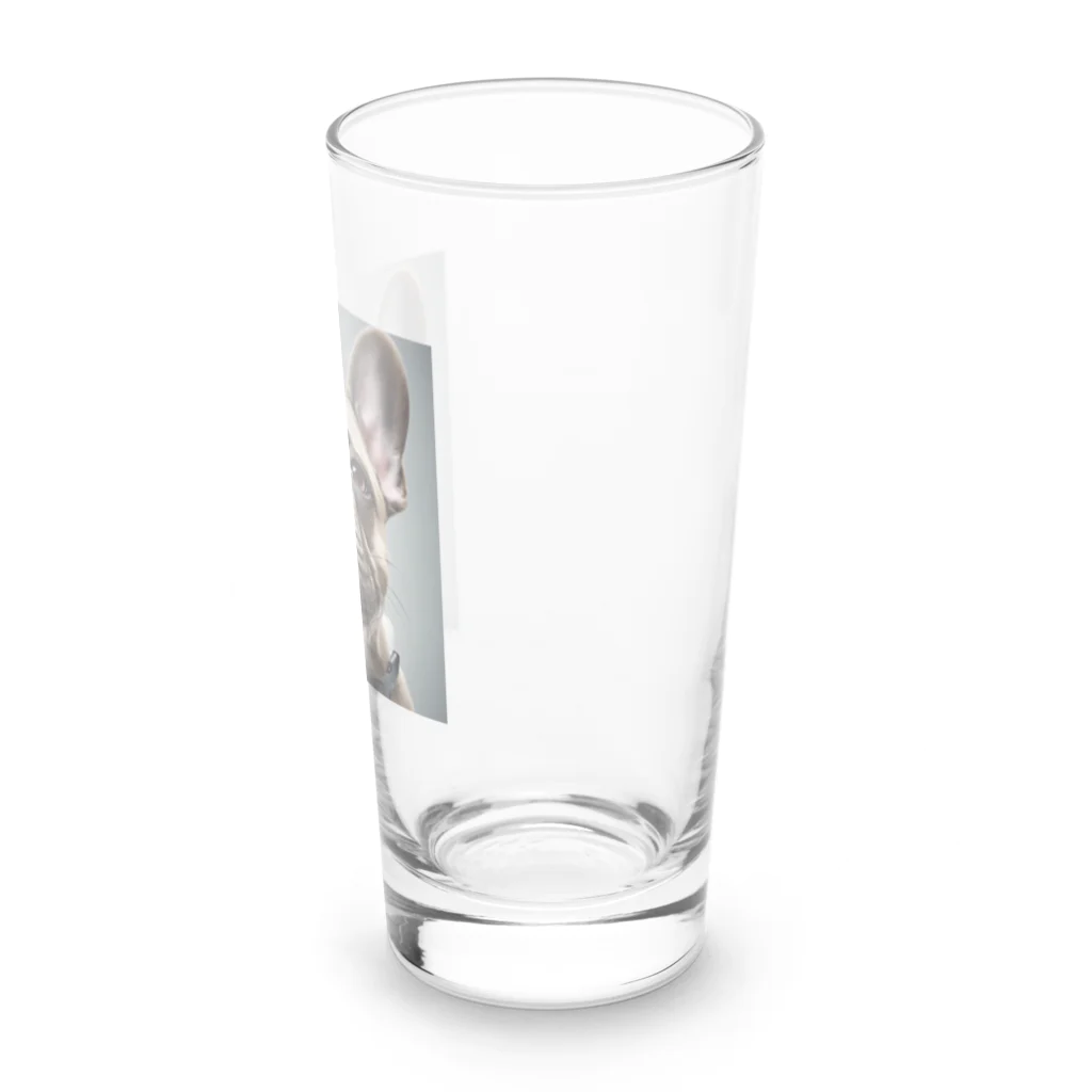 smile_happyのfrench bulldog Long Sized Water Glass :right