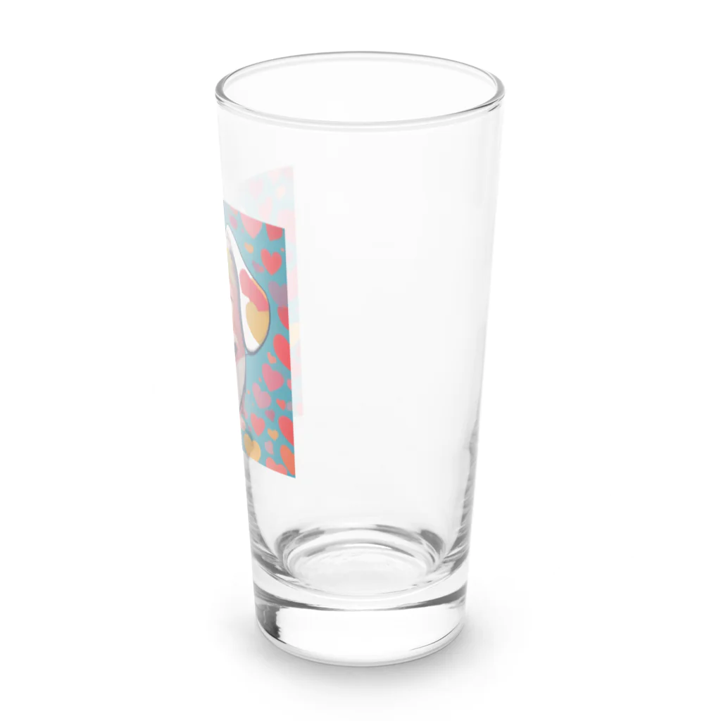 NYNANTのワンちゃん　ハート柄　 Long Sized Water Glass :right