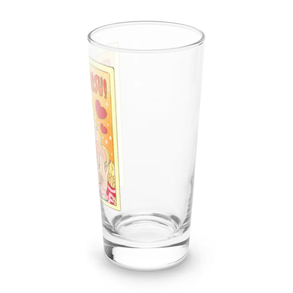 MomomosparkleのHamburgerタイム！ Long Sized Water Glass :right