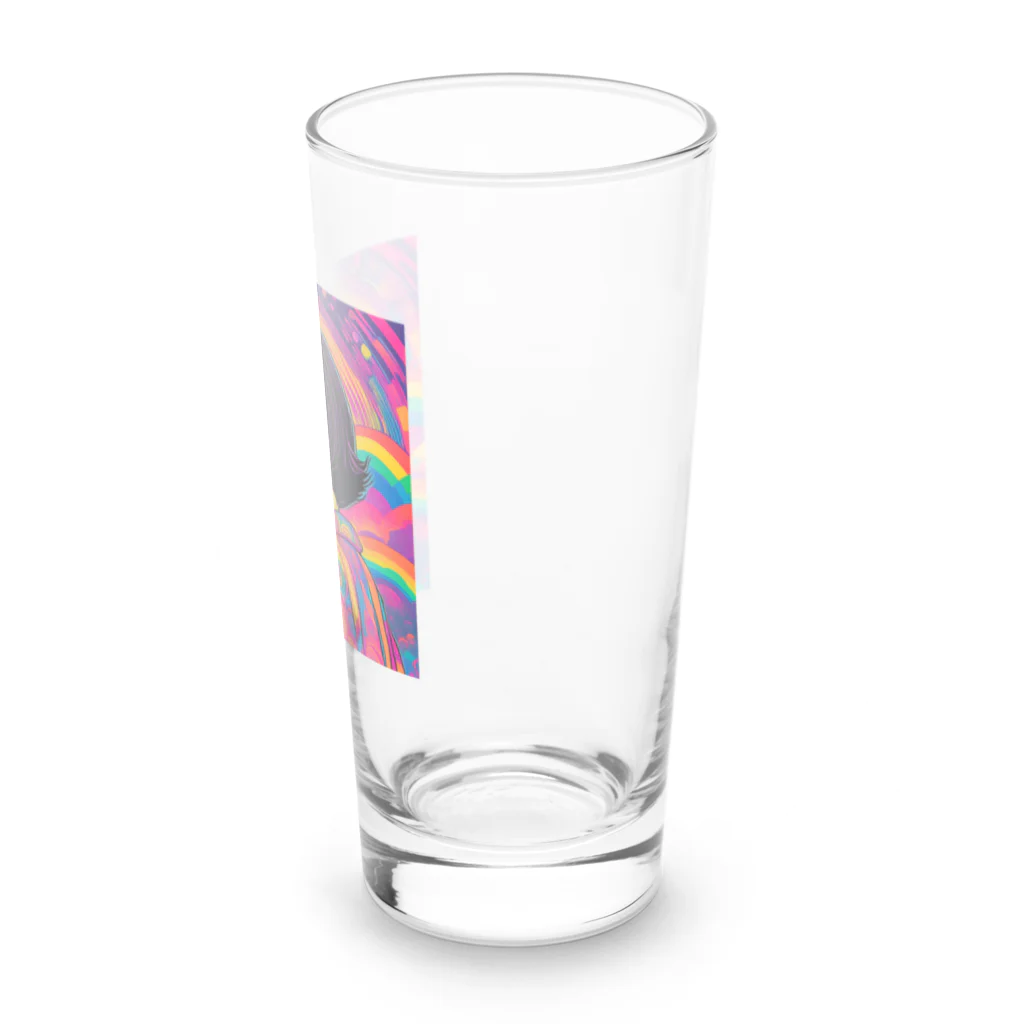 ts-Storeのサイケデリックショートボブ Long Sized Water Glass :right