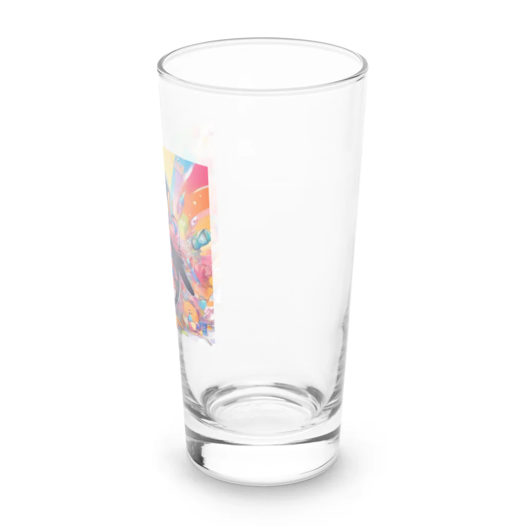 aki7sの笑顔のペンギン Long Sized Water Glass :right