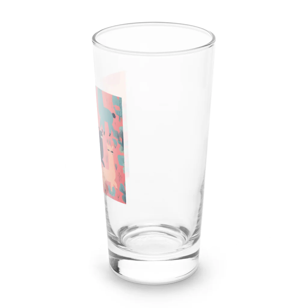 カステラ・クリームのシュールアルパカ Long Sized Water Glass :right