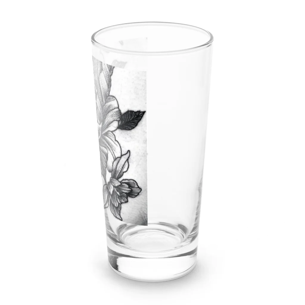 れの牡丹.オダマキ Long Sized Water Glass :right