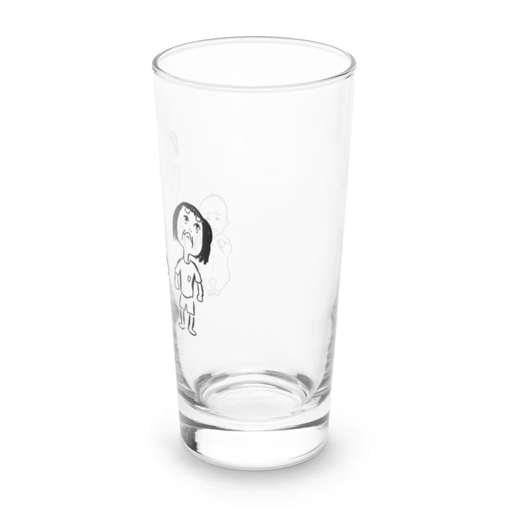 nyahoのじいちゃんと孫 Long Sized Water Glass :right