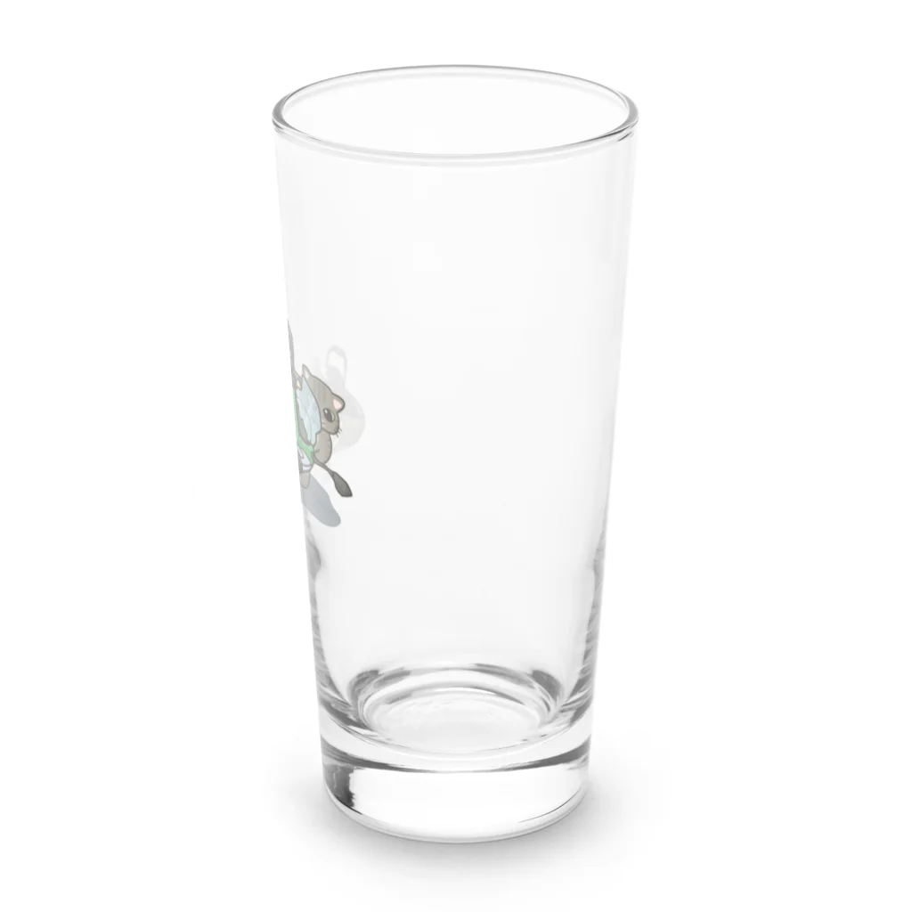 アトリエかののバイクを乗りこなす猫 Long Sized Water Glass :right