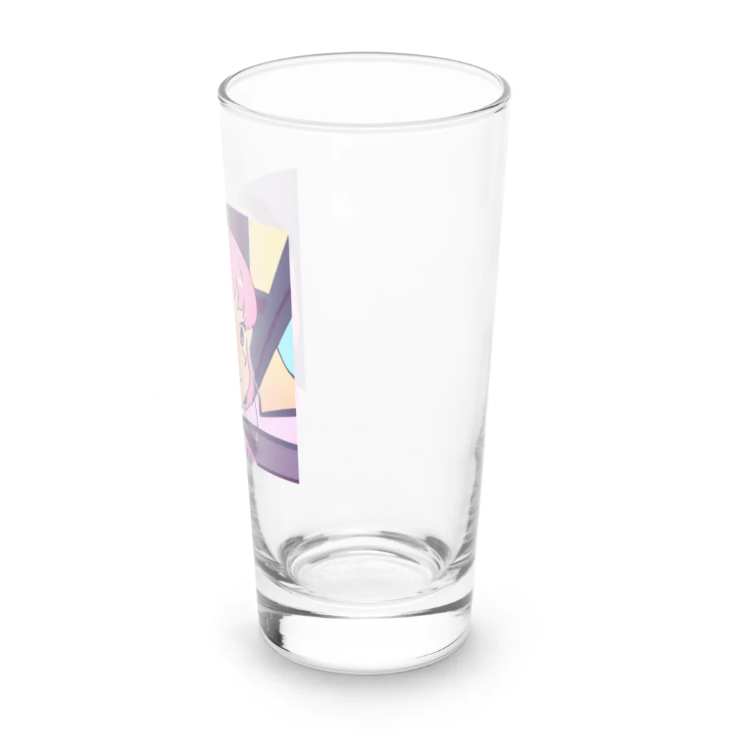 B_possibleのピンク髪の少女 Long Sized Water Glass :right