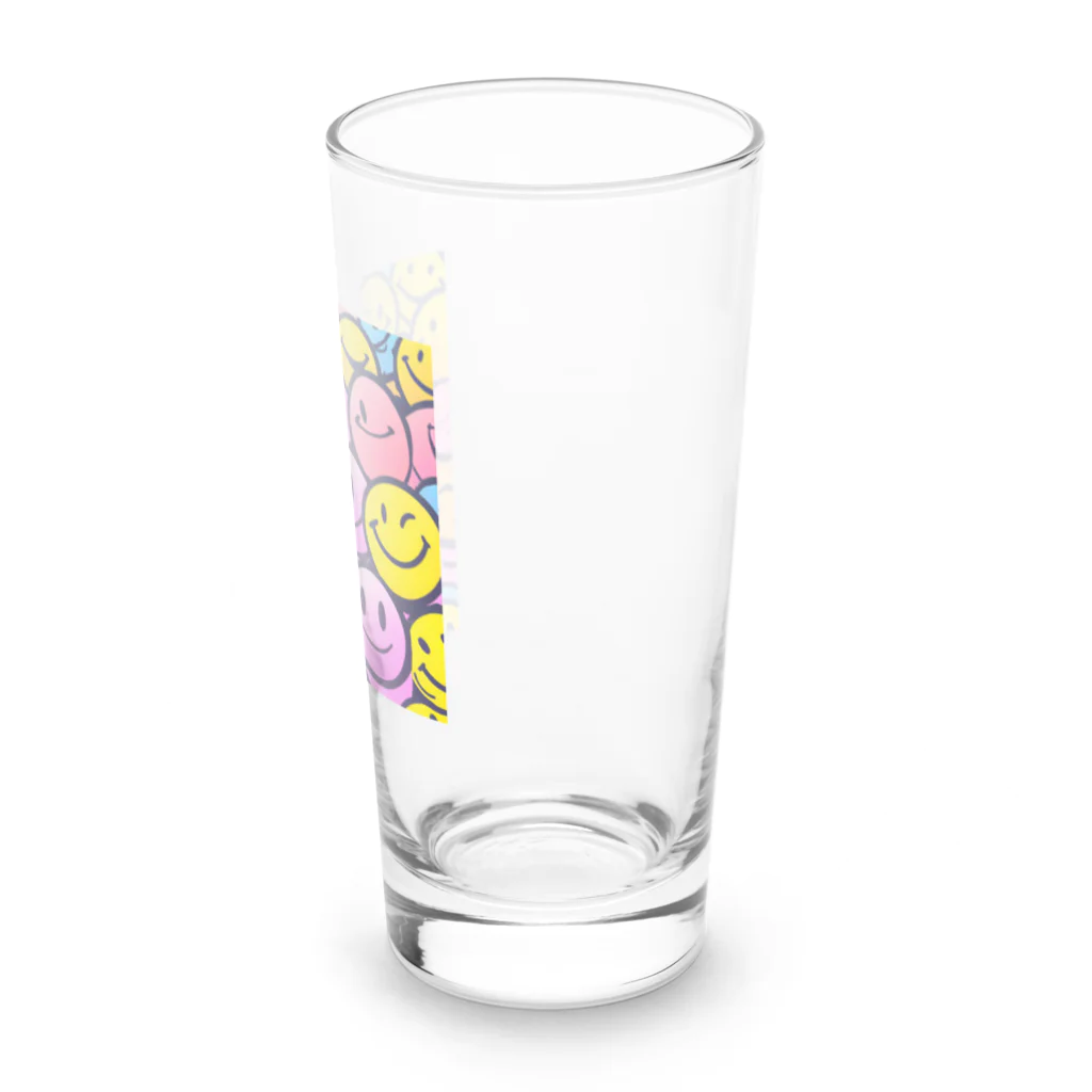 ワンダーワールド・ワンストップのスマイルマークがいっぱい⑦ Long Sized Water Glass :right