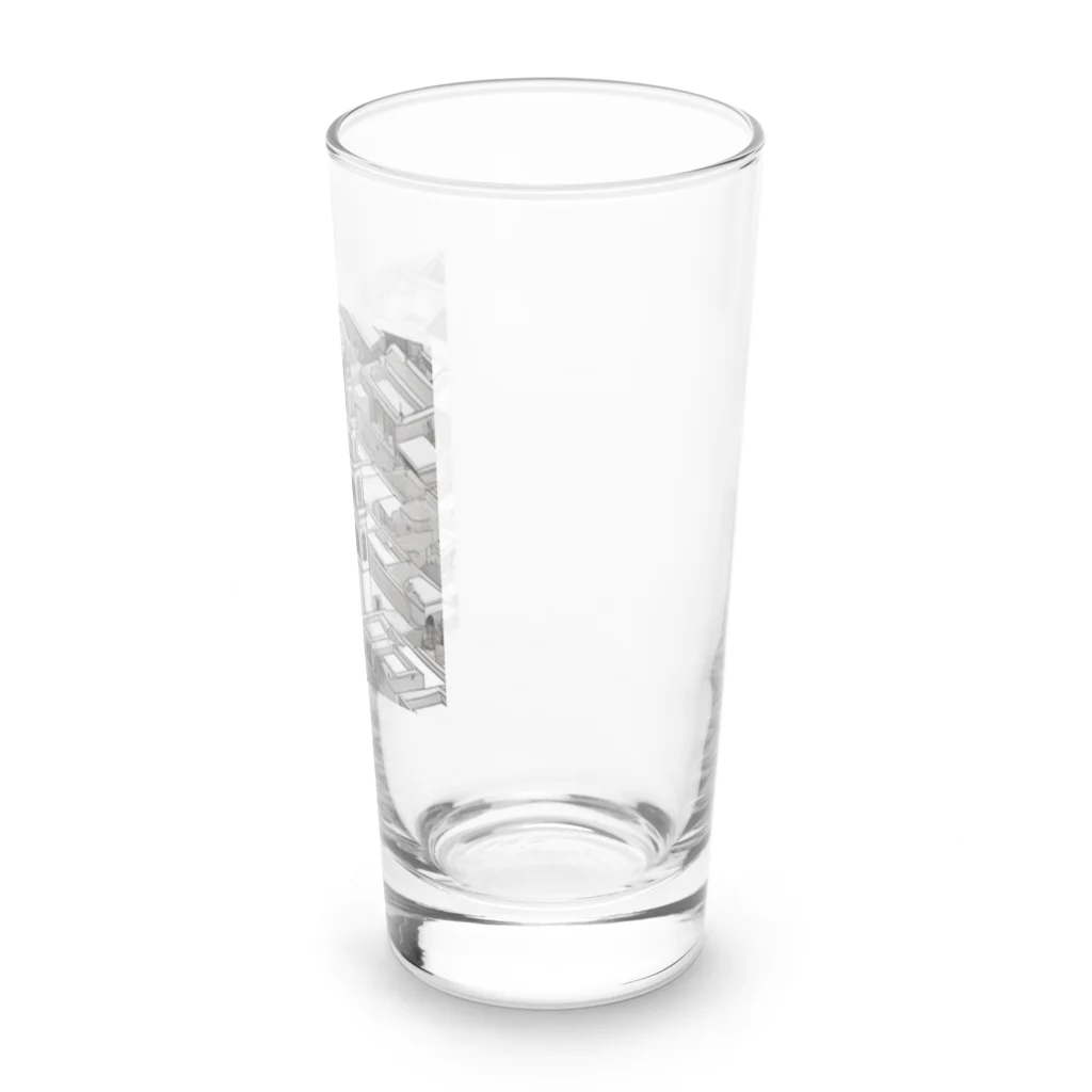 YoMiTの有名な観光スポットイメージ画像：モロッコのマラケシュ旧市街（モロッコ、マラケシュ） Long Sized Water Glass :right