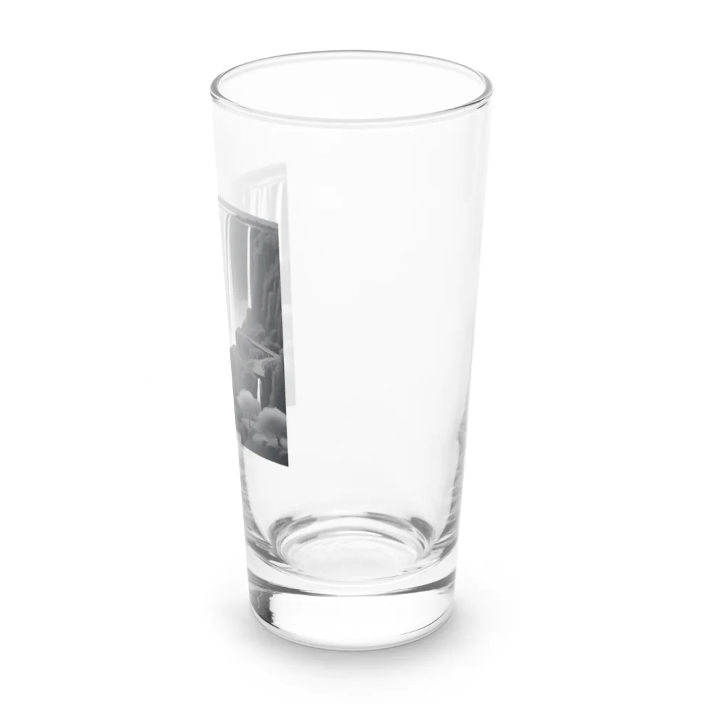 YoMiTの有名な観光スポットイメージ画像：ヴィクトリア滝（ザンビア、ジンバブエ） Long Sized Water Glass :right