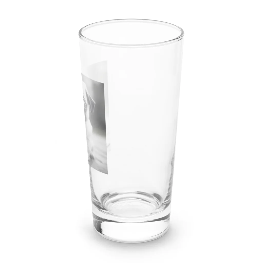 パグと添い寝のテトくん Long Sized Water Glass :right