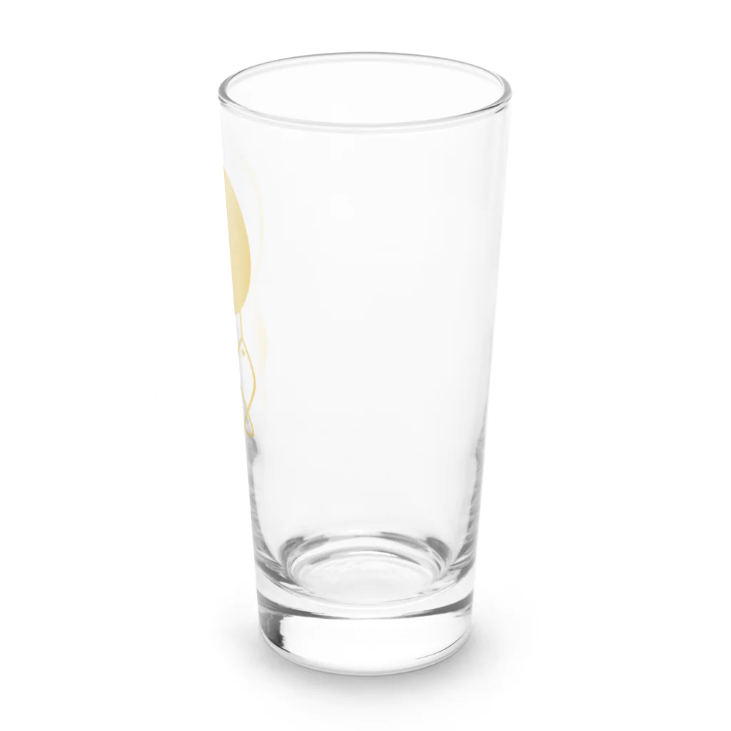 よねやしょうの陰陽太極図と双魚 (金茶色) Long Sized Water Glass :right
