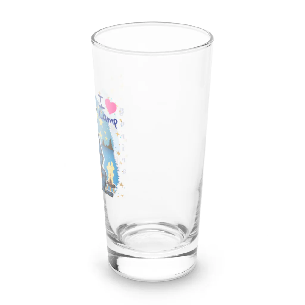 Curiosity＋のI❤️Camp ごりら Long Sized Water Glass :right