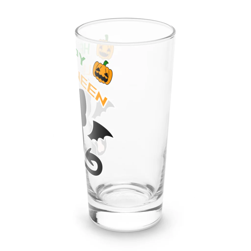 A33-gwのハロウィンねこうもり Long Sized Water Glass :right