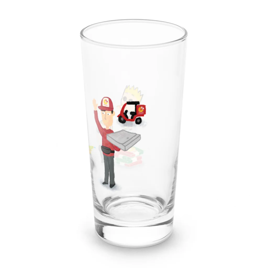 Dot-Takの宅配ピザ Long Sized Water Glass :right