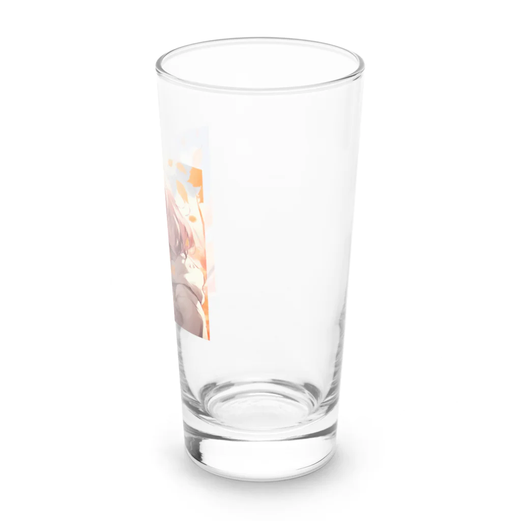 ぶーたんの紅葉の中で輝く彼女 Long Sized Water Glass :right