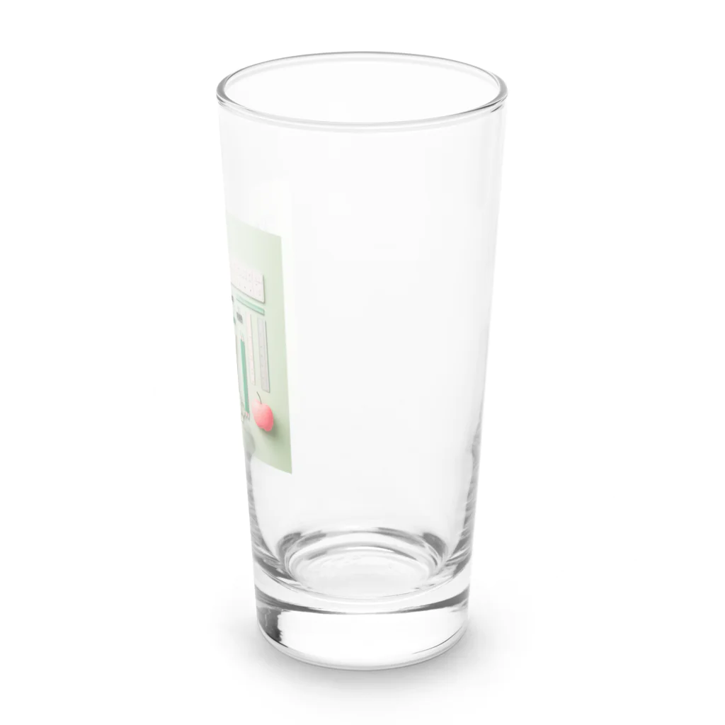 Lock-onの文房具大好き❤緑色02 Long Sized Water Glass :right