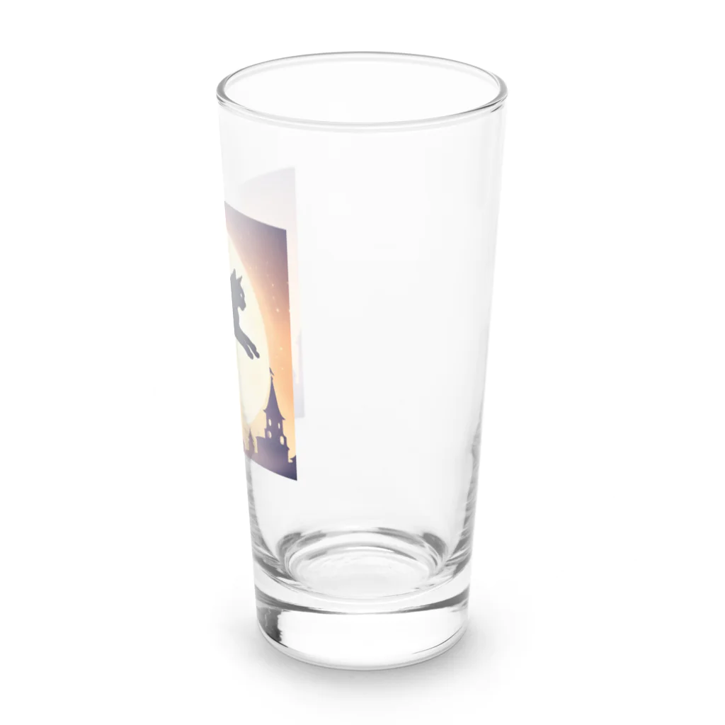 toto012の猫のシルエットグッズ Long Sized Water Glass :right
