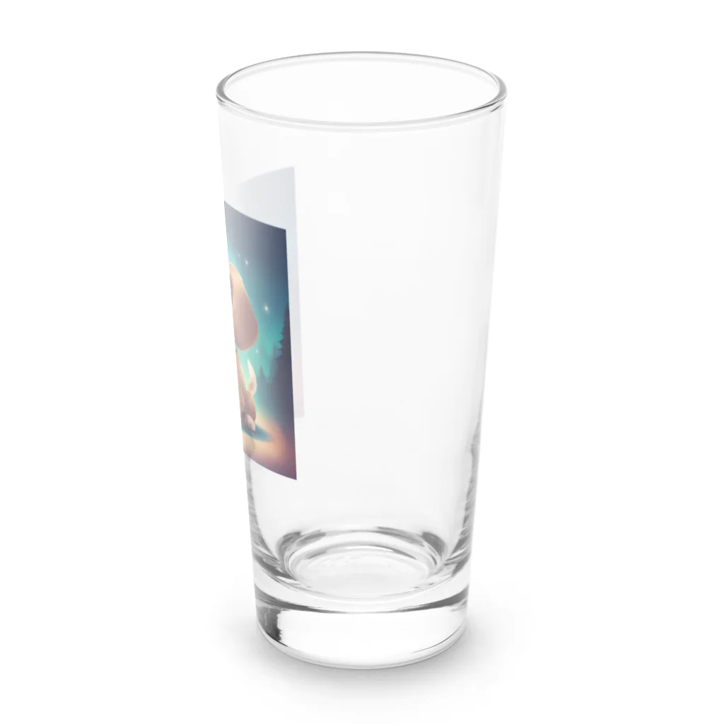 春乃遊羽アイディアイラストショップの可愛い犬のイラスト Long Sized Water Glass :right