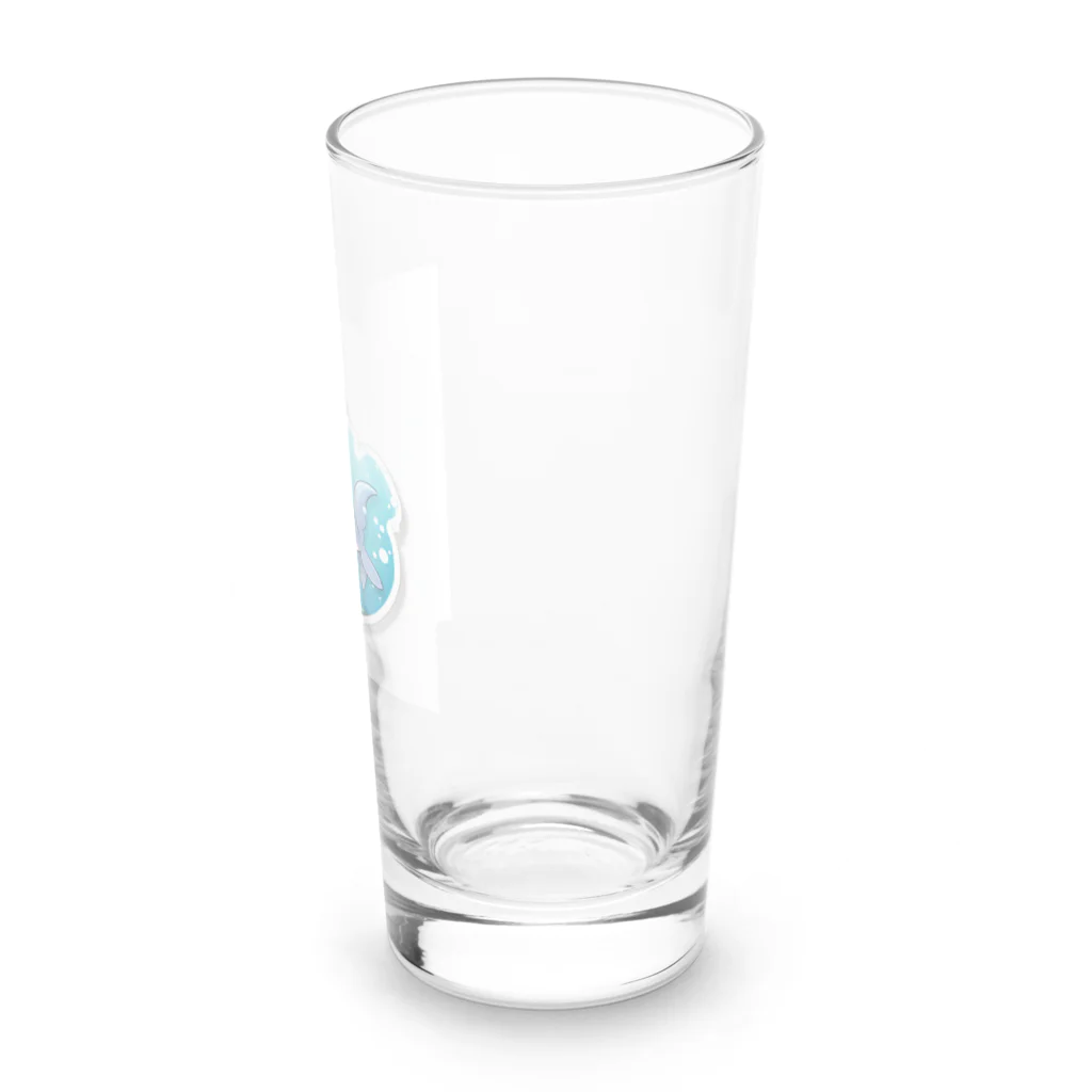 ワクワクセレブレイトのイルカくん Long Sized Water Glass :right