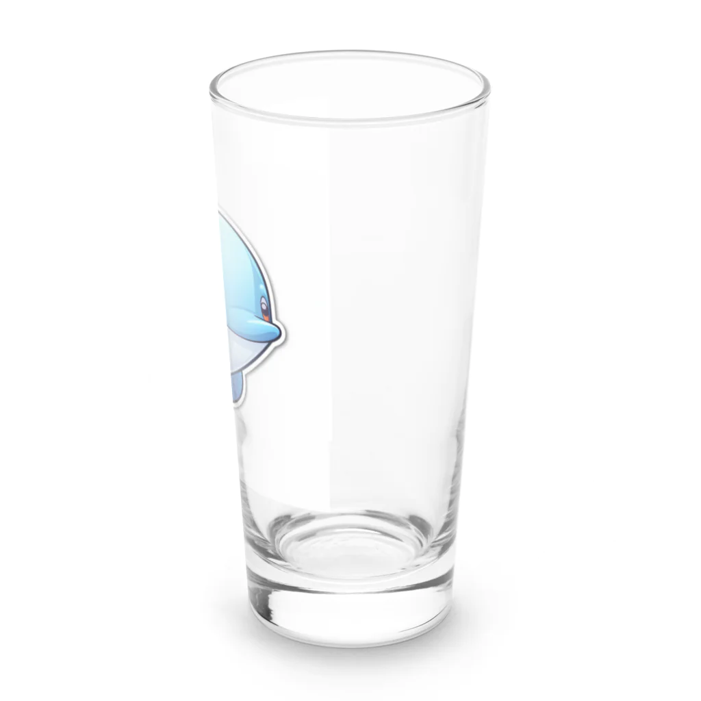 ワクワクセレブレイトのイルカくん Long Sized Water Glass :right