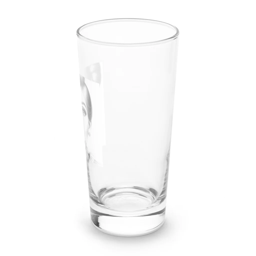 aoyama1964の驚く女性 Long Sized Water Glass :right