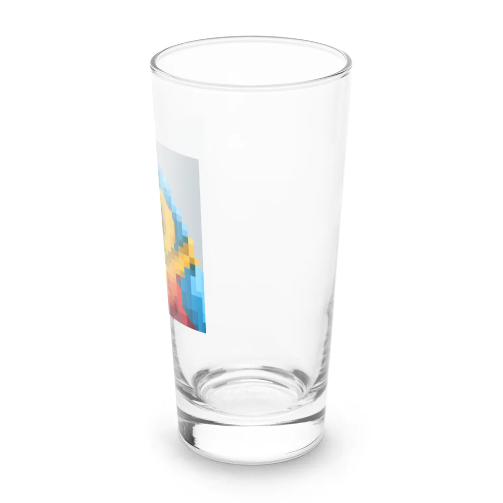 フリーダムの華やかな羽色のオウム Long Sized Water Glass :right