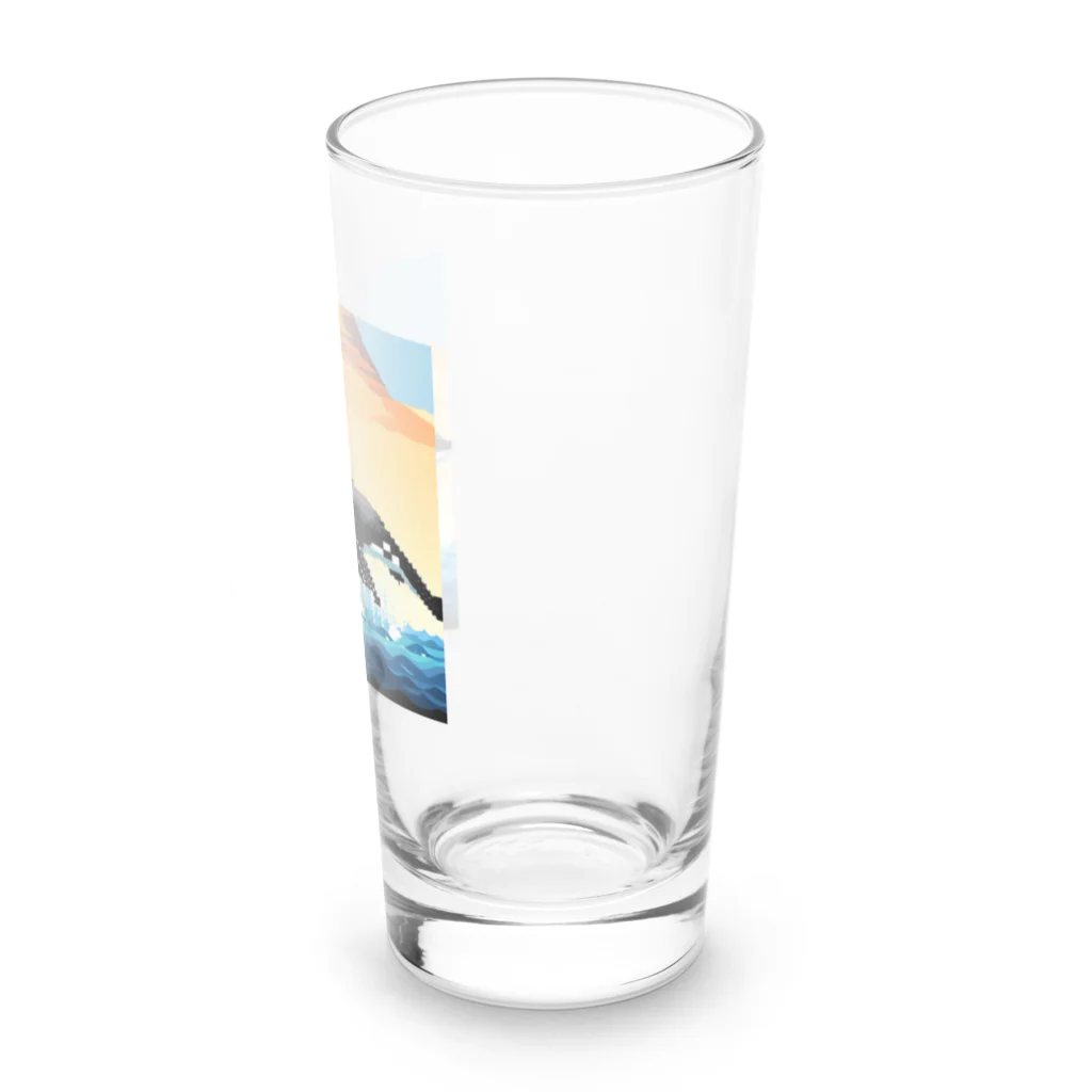 フリーダムの勇敢な海の王者、シャチ Long Sized Water Glass :right