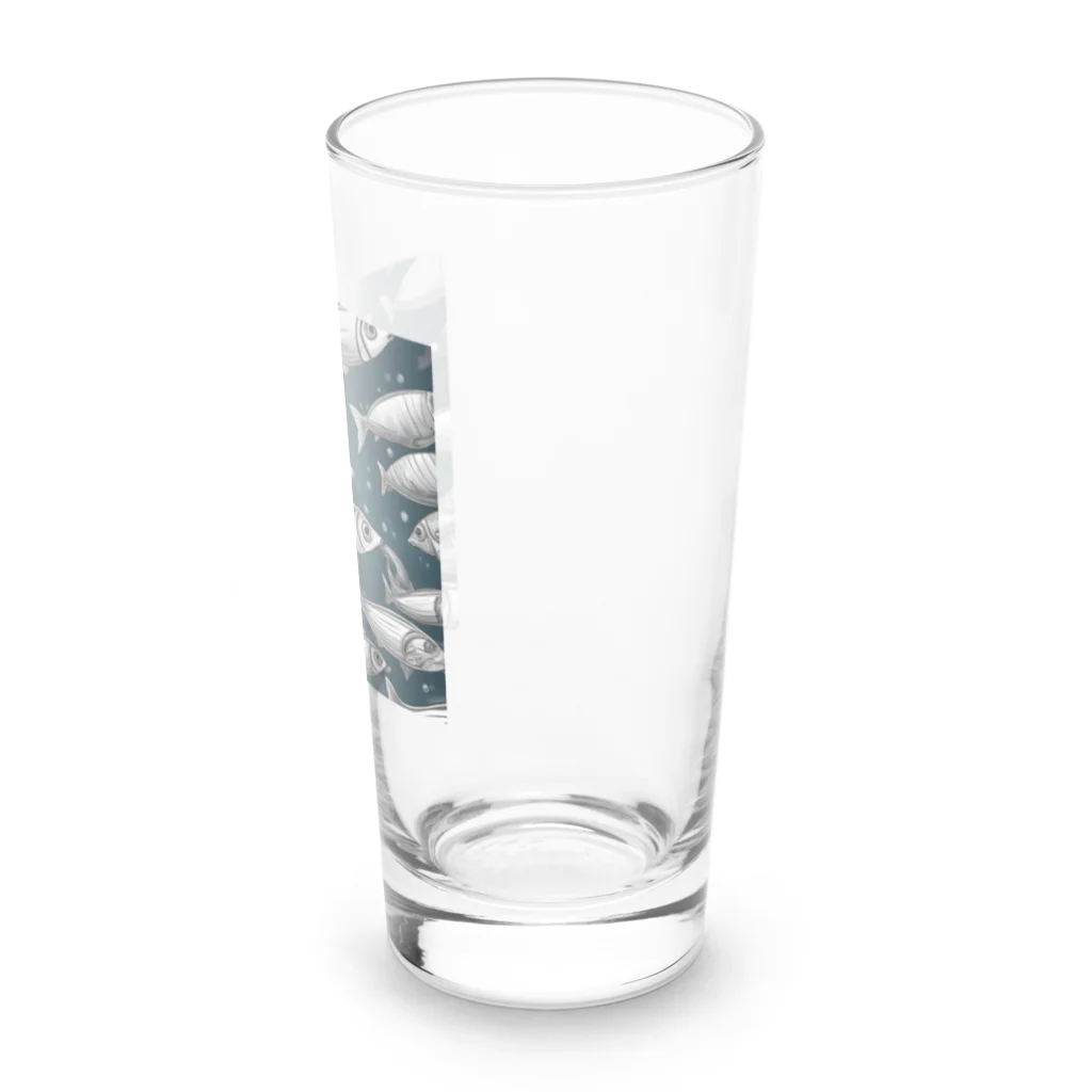京都イラスト工房の動物シリーズ15：イワシ Long Sized Water Glass :right