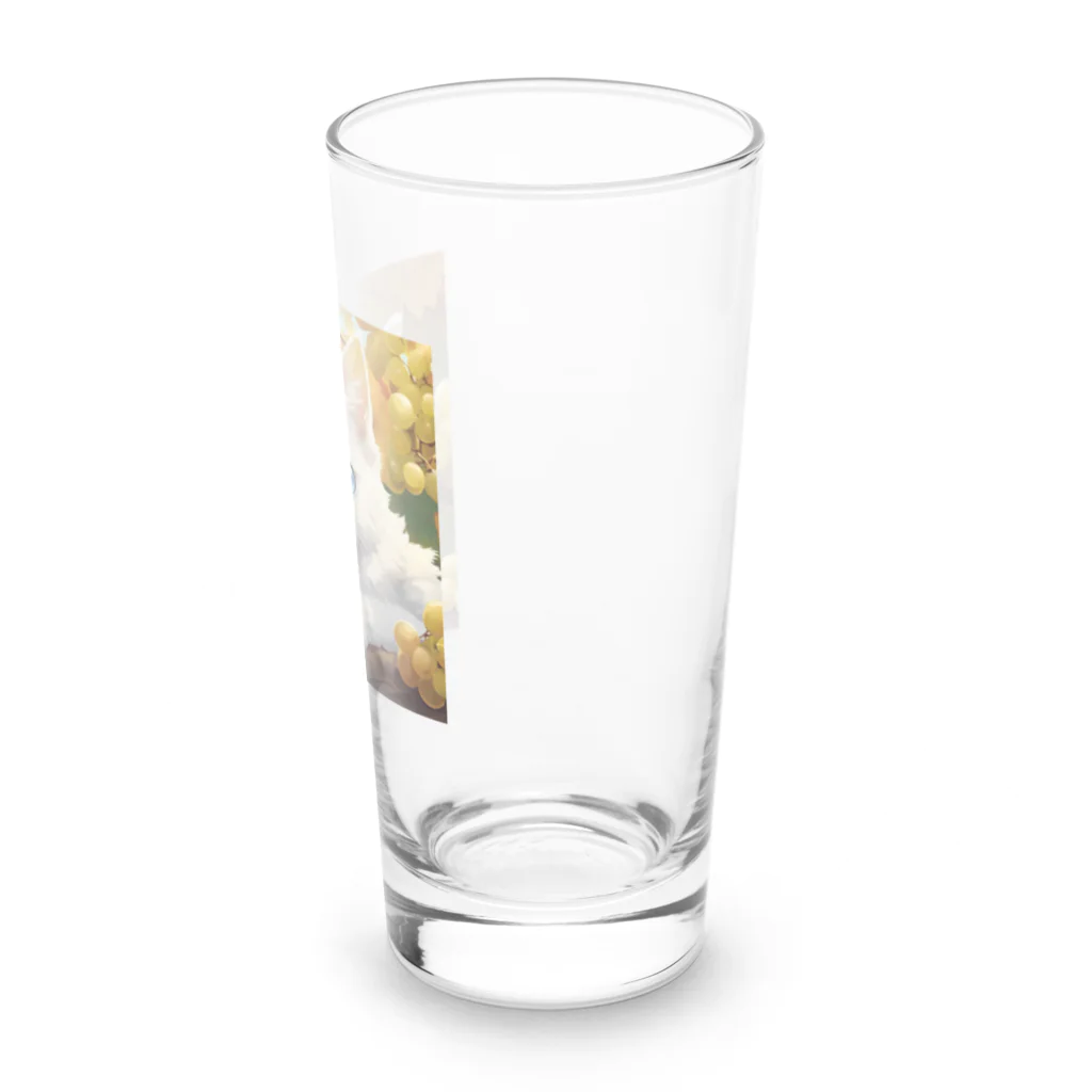 yoiyononakaの葡萄畑の番猫02 Long Sized Water Glass :right